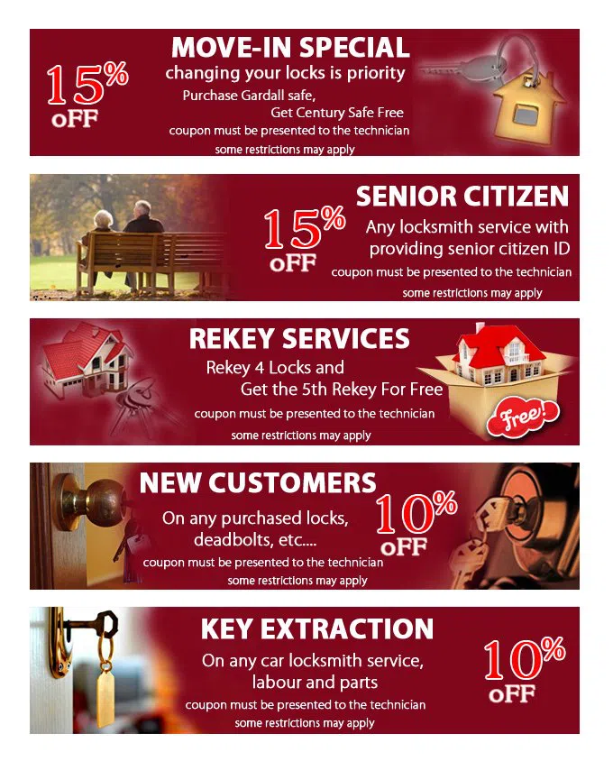 Los Angeles Door & Lock, Los Angeles, CA 310-359-6642 - coupon21-set-five